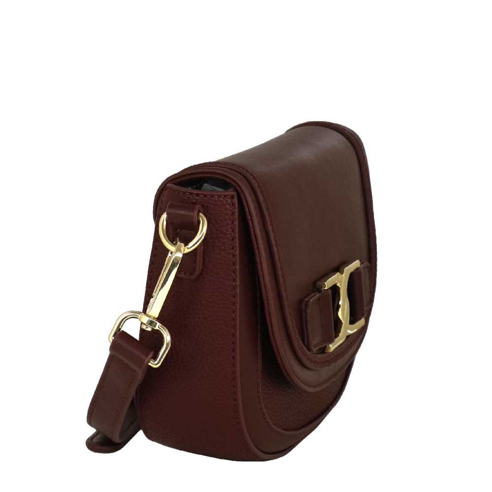 Camomilla Milano | Tracolla Ottavia S Burgundy con Fibbia Metallica