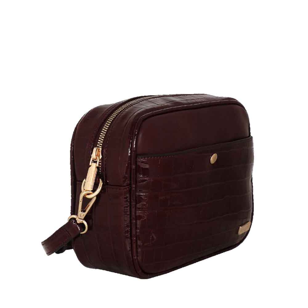 Camomilla Milano | Camera Bag Chic Jungle | Stampa Animalier Bordeaux
