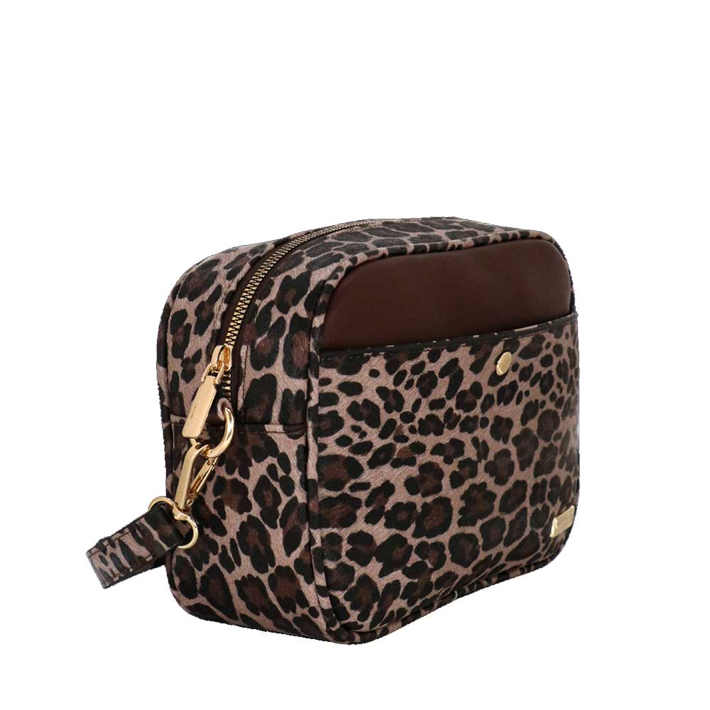 Camomilla Milano | Camera Bag Chic Jungle | Stampa Animalier Marrone
