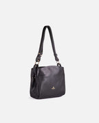 Cuoieria Fiorentina | Borsa Hobo Piccola Velvet in Pelle | Nero