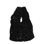Camomilla Milano | Pochette Petite Shine Nera in Paillettes