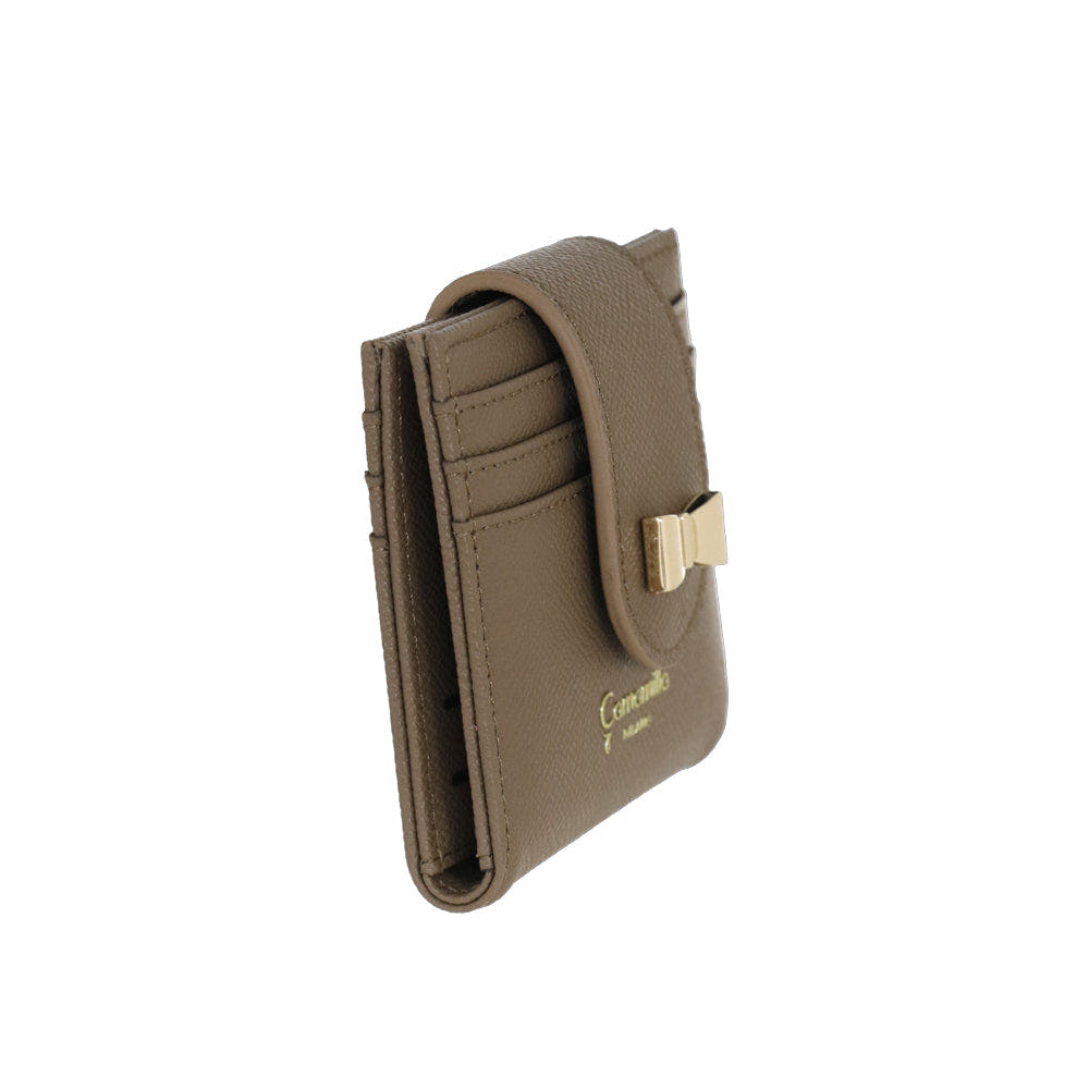 Camomilla Milano | Portacarte Nice Office Taupe con Fiocco