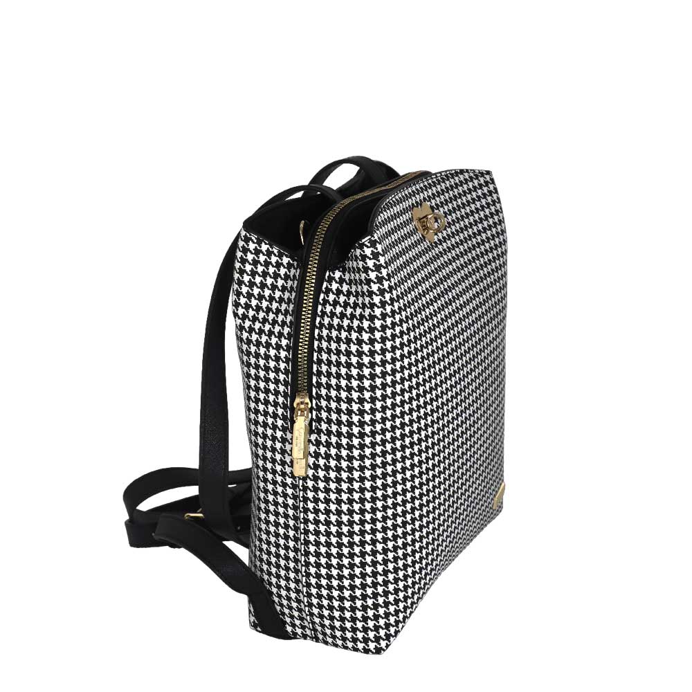 Camomilla Milano | Zaino Jill Pied de Poule con Cuore