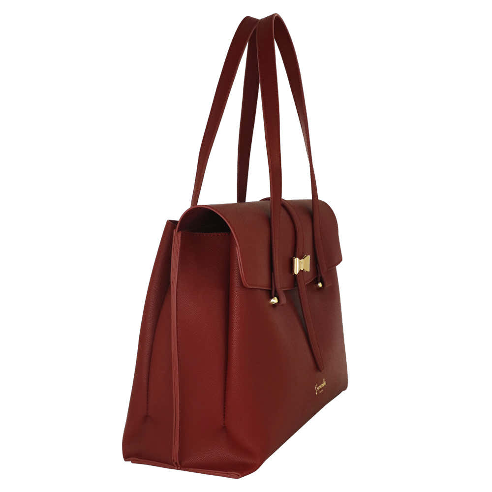 Camomilla Milano | Borsa Porta PC Nice Office Rossa con Fiocco