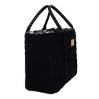 Camomilla Milano | Borsa a Mano M Tricot Chalet Nera in Lana