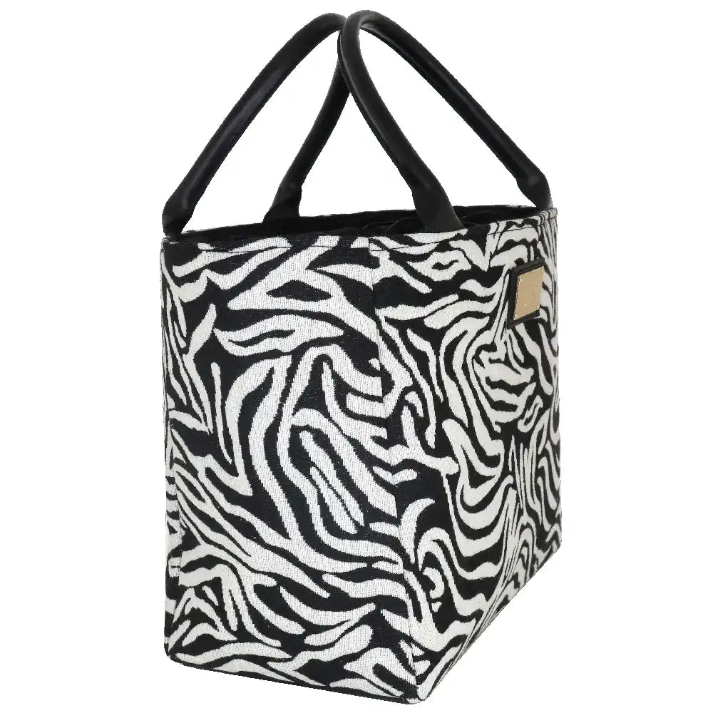 Camomilla Milano | Borsa a Mano L Lulu Nera | Zebra Tapestry