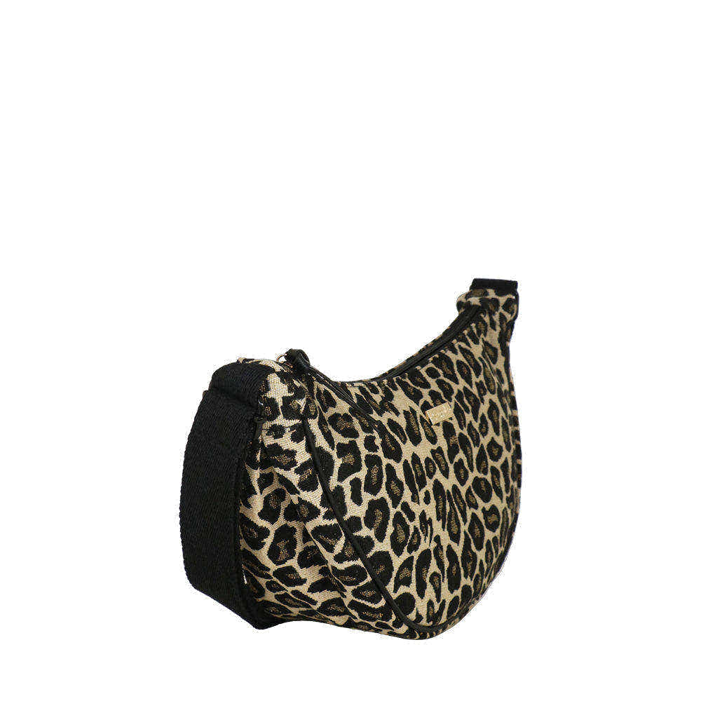 Camomilla Milano | Tracolla M Lulu Beige | Stampa Leopardata Tapestry