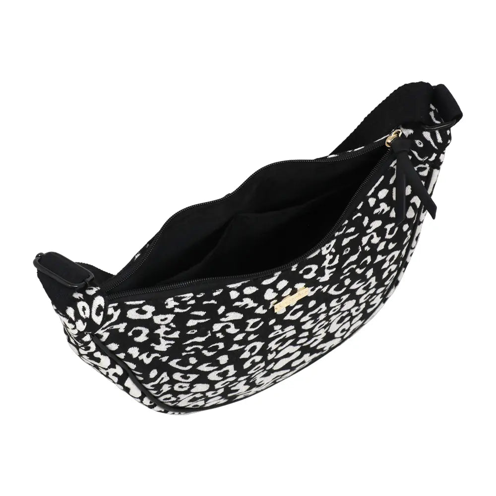 Camomilla Milano | Tracolla M Lulu Nera | Stampa Leopardata Tapestry