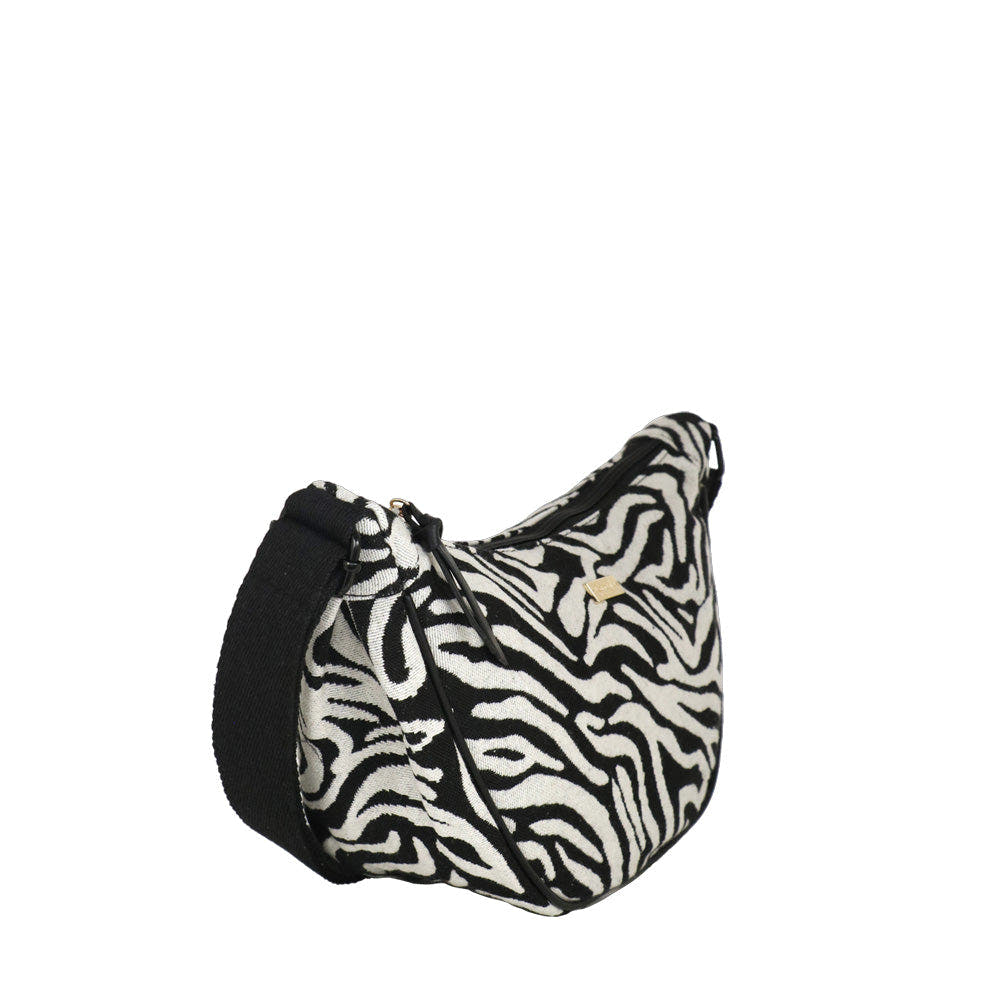 Camomilla Milano | Borsa a Tracolla M Lulu Zebra Effetto Tapestry