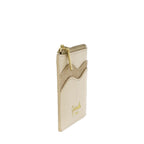 Camomilla Milano | Portacarte Emma Off White con Zip Effetto Camoscio
