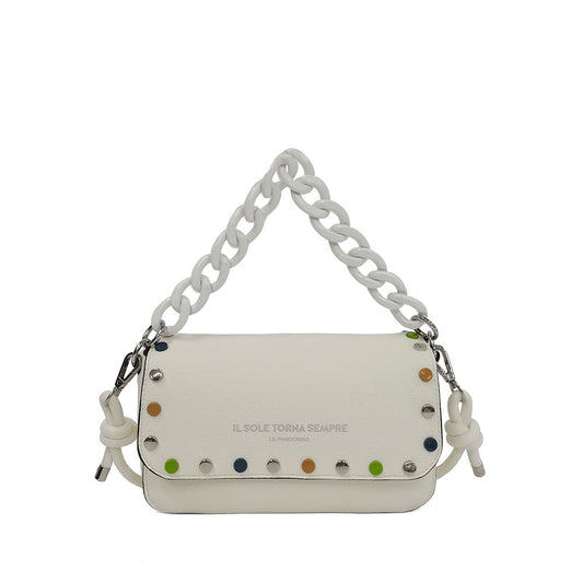 Le Pandorine Baguetta Brenda Con Borchie Multicolor Colore Bianco