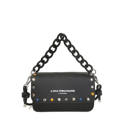 Le Pandorine Baguetta Brenda Con Borchie Multicolor Colore Nero