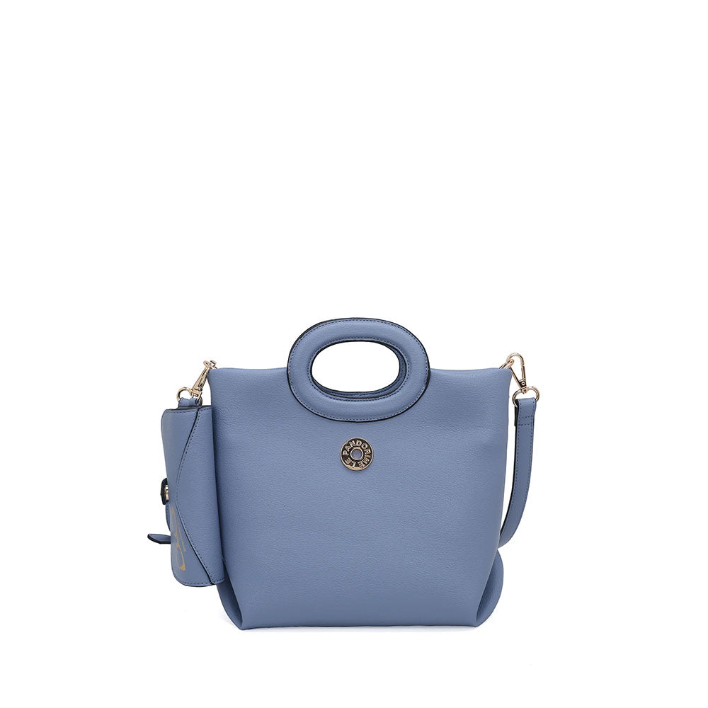 Le Pandorine Borsa Focus Mini Azzurra con Portaocchiali