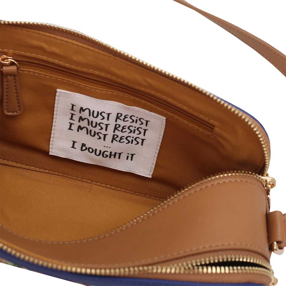 Le Pandorine Pochette Donna Raffaella Blu con Portachiavi