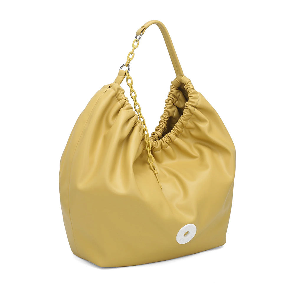 Le Pandorine Sacca Grande Mirella Con Pendente Colore Lime