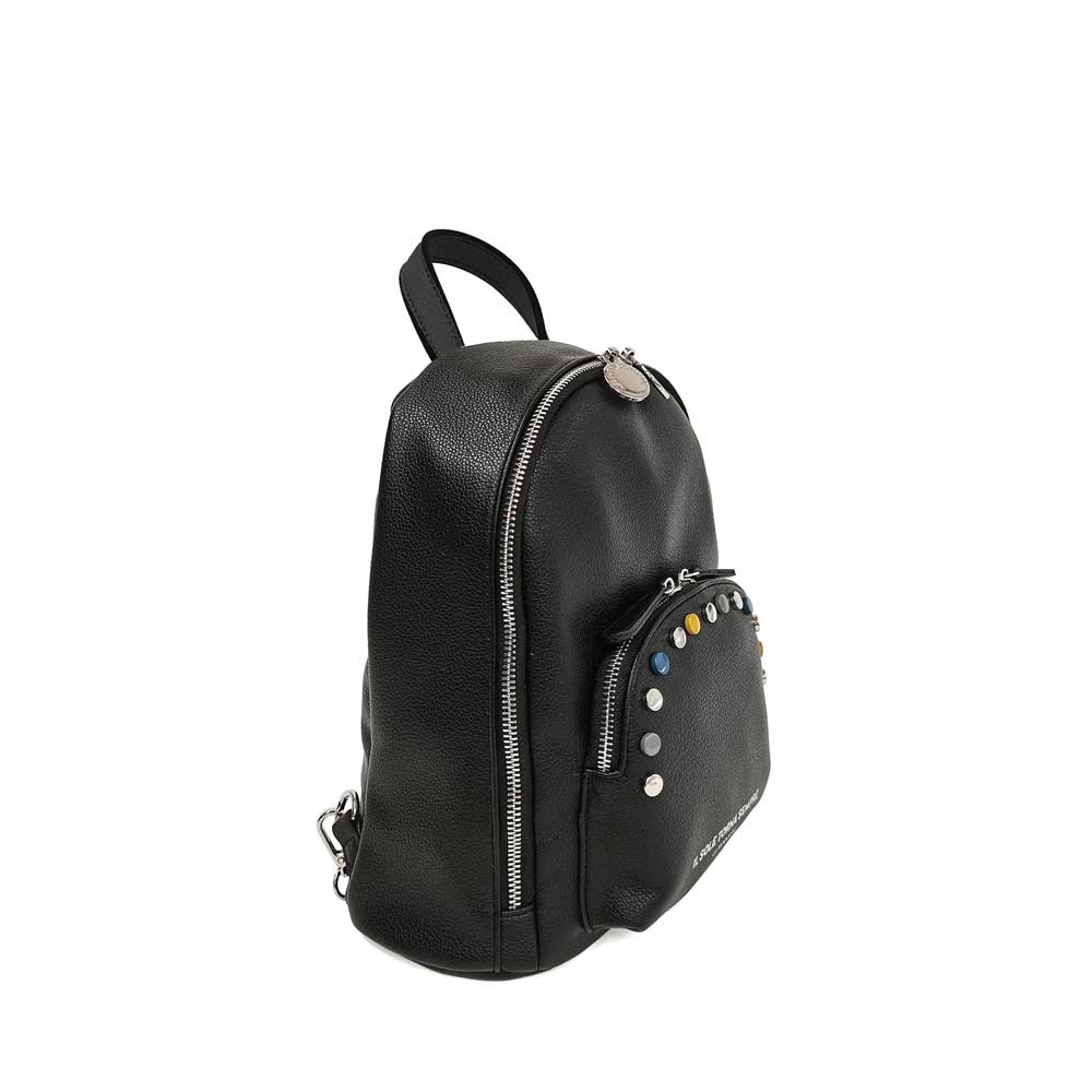 Le Pandorine Zainetto Brenda Con Borchie Multicolor Colore Nero