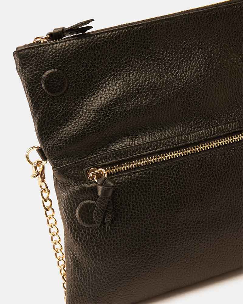 Cuoieria Fiorentina | Pochette a Spalla Velvet in Pelle | Nero