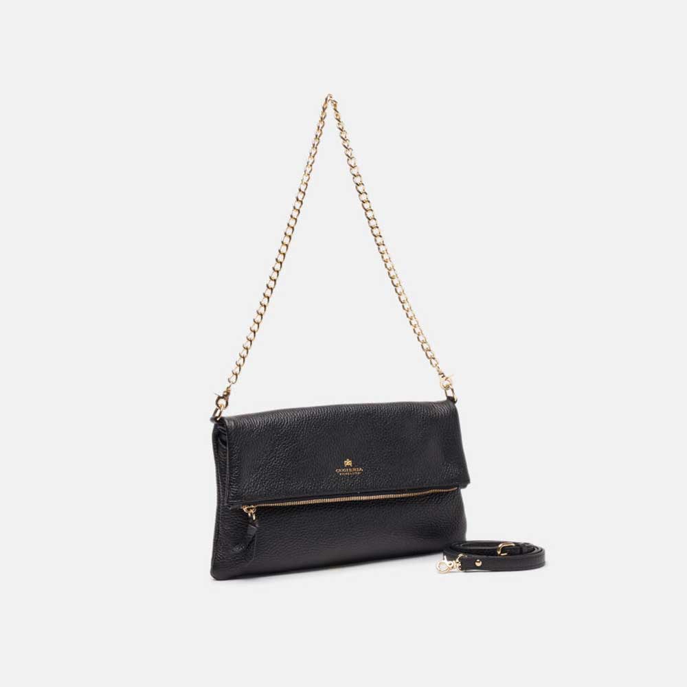Cuoieria Fiorentina | Pochette a Spalla Velvet in Pelle | Nero