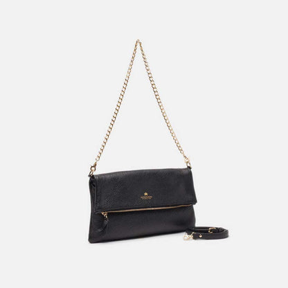 Cuoieria Fiorentina | Pochette a Spalla Velvet in Pelle | Nero
