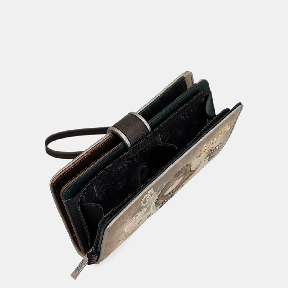 Anekke Portafoglio Grande RFID | Collezione Real | Con Impugnatura
