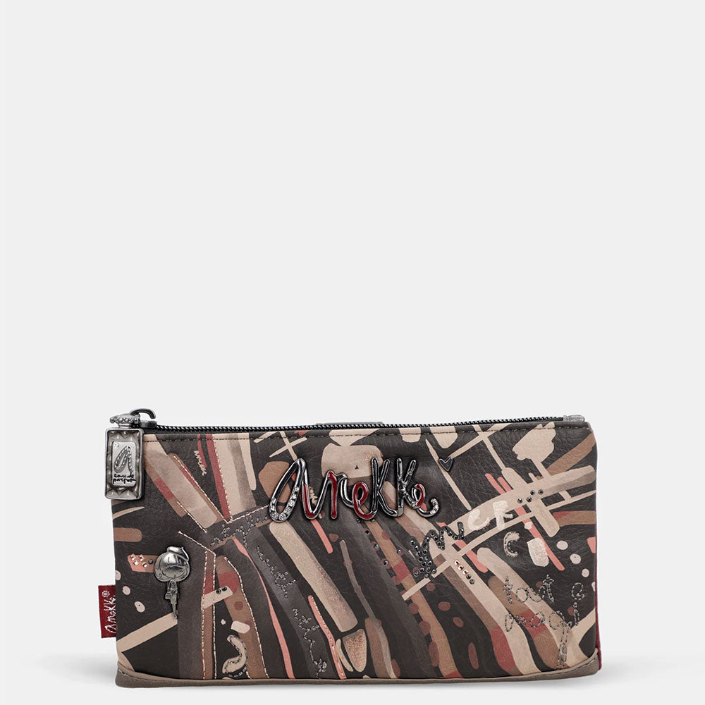 Anekke Portafoglio Grande Flessibile RFID | Collezione Parisian