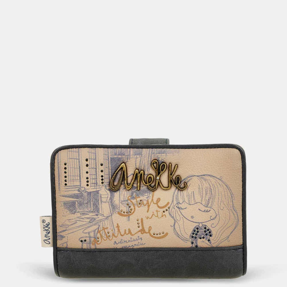 Anekke Portafoglio Medio RFID | Collezione Studio | Stile e Sicurezza