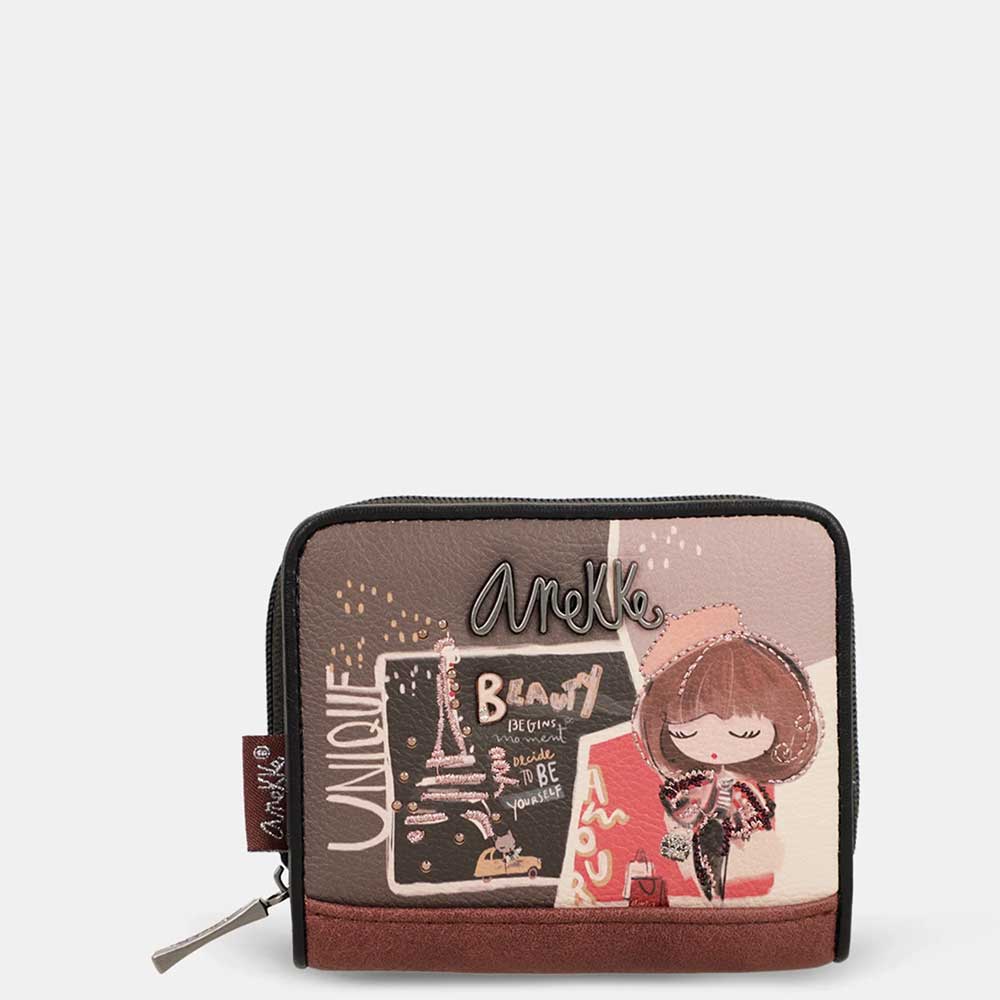 Anekke Portafoglio Piccolo RFID | Collezione Mademoiselle | Compatto