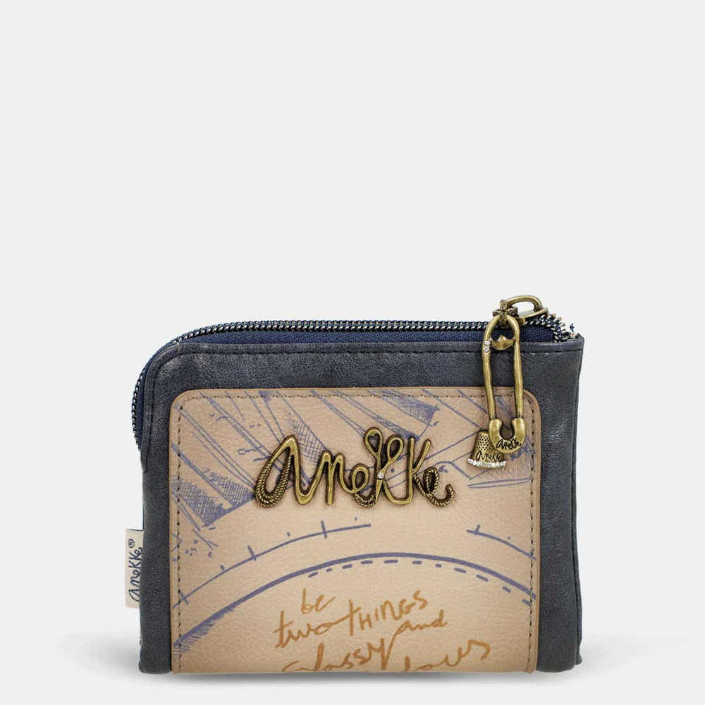 Anekke Portafoglio Piccolo Flessibile RFID | Collezione Studio
