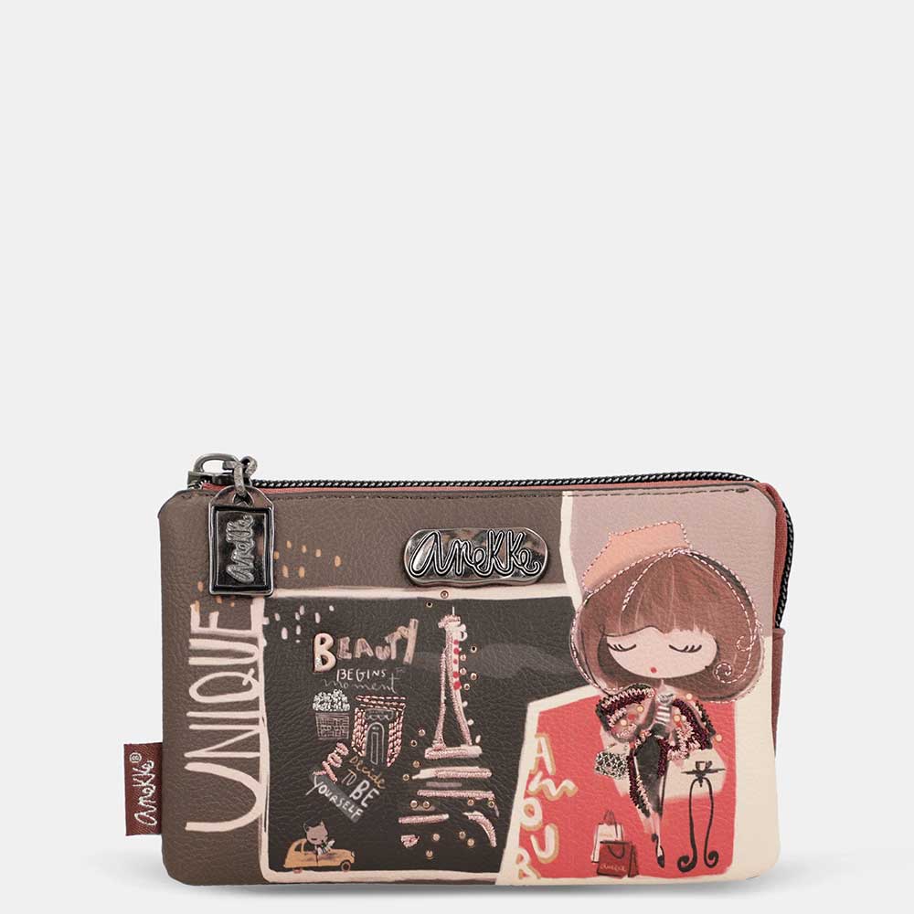 Anekke Portamonete 3 Scomparti | Collezione Mademoiselle | Organizzato