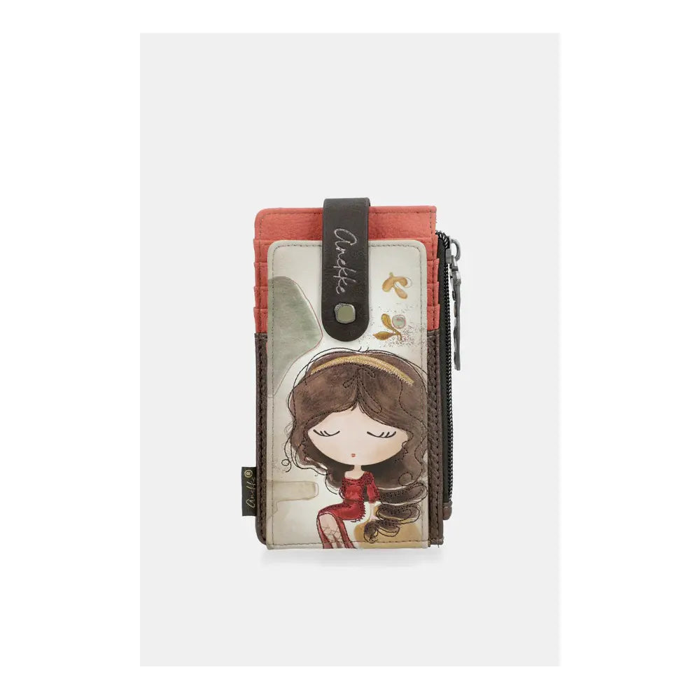 Anekke Portatessere Muse | Portafoglio Slim con Patta | Design Artistico