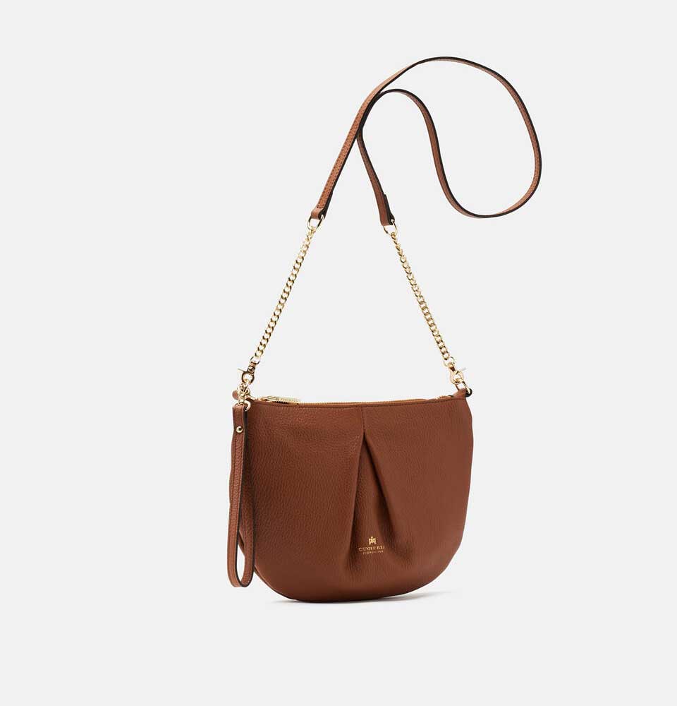 Cuoieria Fiorentina | Pouch Emma in Vera Pelle | Caramel