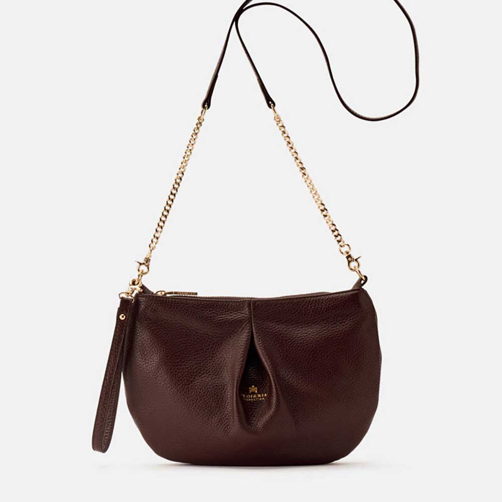 Cuoieria Fiorentina | Pouch Emma in Vera Pelle | Cioccolato