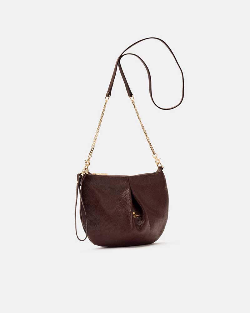 Cuoieria Fiorentina | Pouch Emma in Vera Pelle | Cioccolato