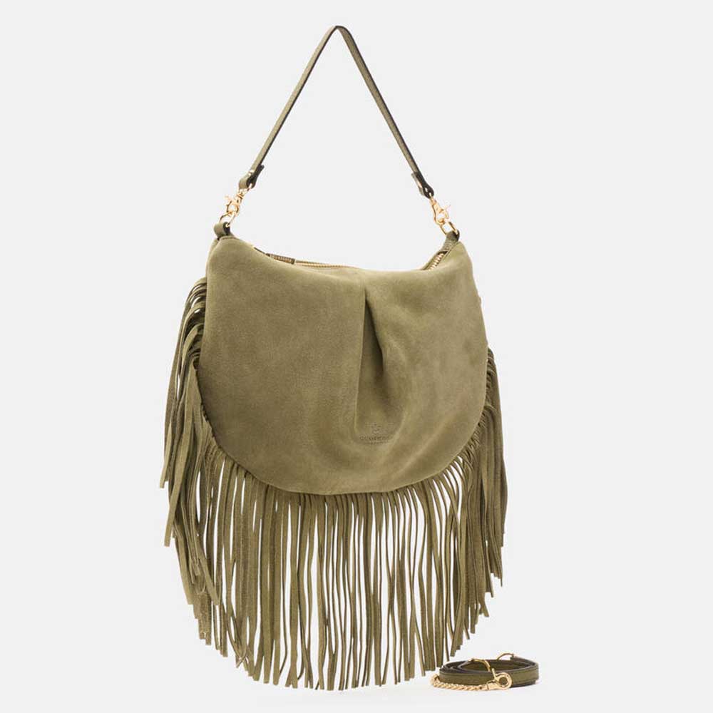 Cuoieria Fiorentina | Pouch Folk Emma Mini | Bosco