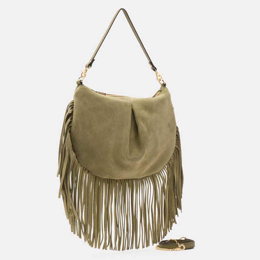 Cuoieria Fiorentina | Pouch Folk Emma Mini | Bosco