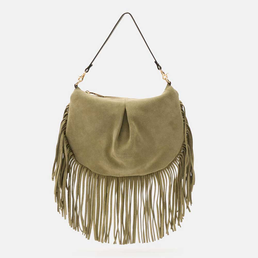 Cuoieria Fiorentina | Pouch Folk Emma Mini | Bosco
