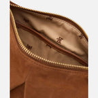 Cuoieria Fiorentina | Pouch Folk Emma in Pelle Scamosciata| Caramel