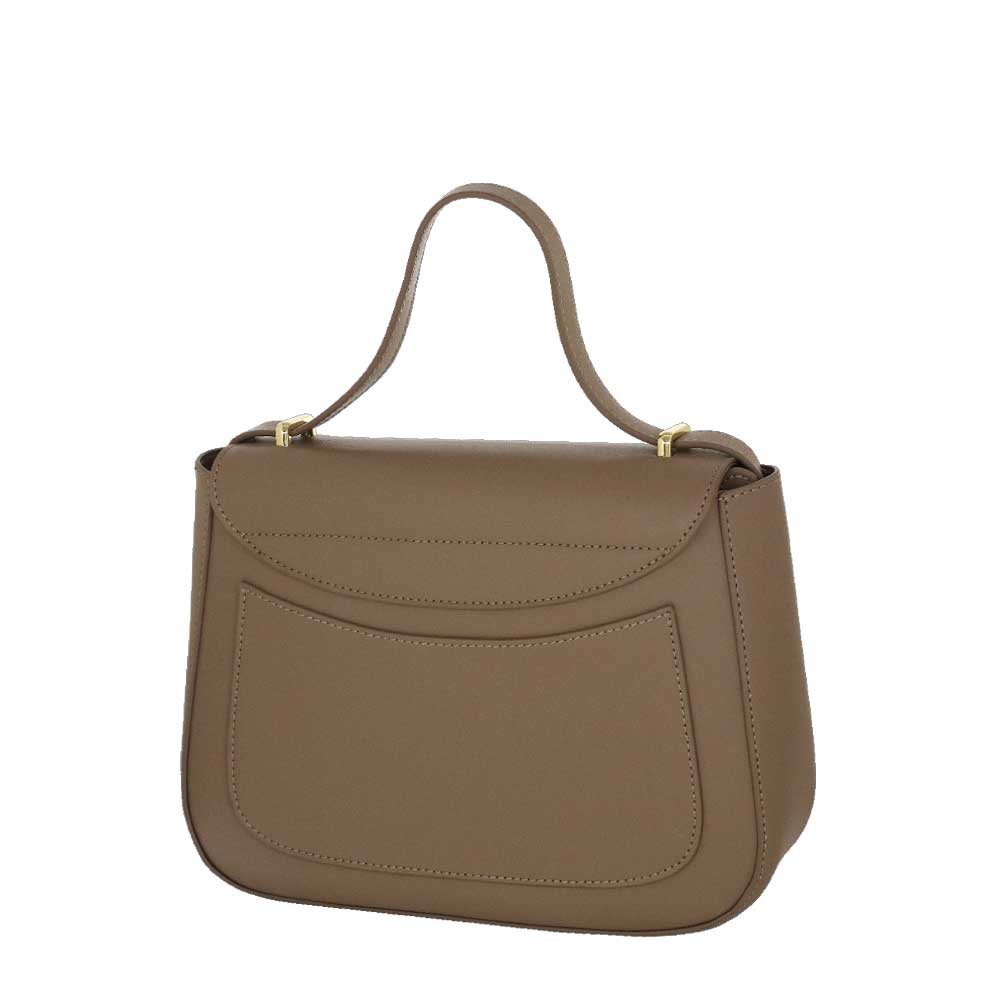 Camomilla Milano | Borsa Tracolla Emma Tortora Effetto Camoscio