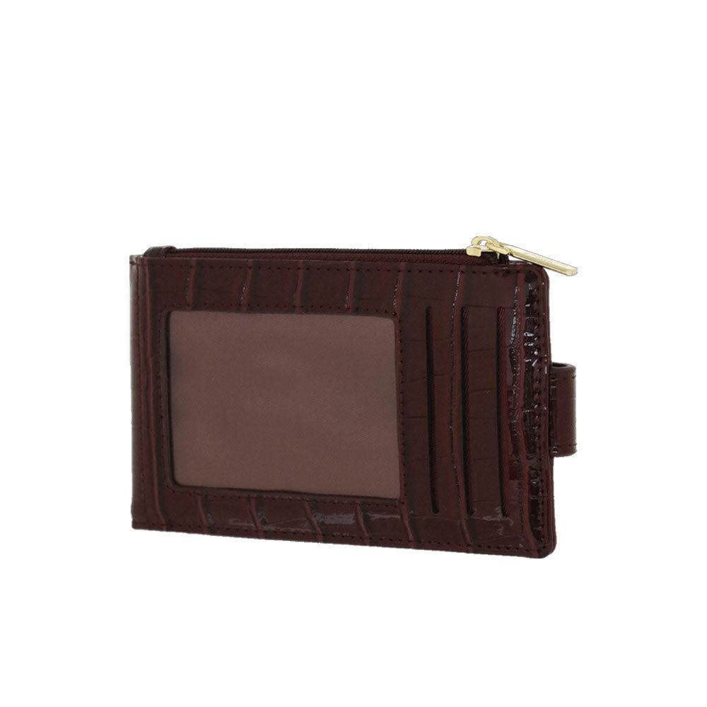Camomilla Milano | Portacarte Isabel M Burgundy Animalier 11 Slot