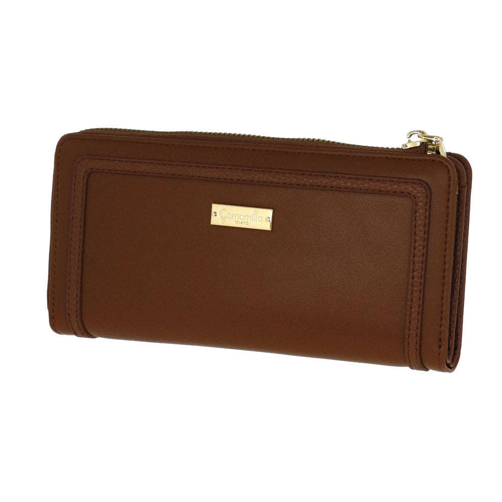 Camomilla Milano | Portafoglio Zip L Ottavia Marrone Doppia Texture