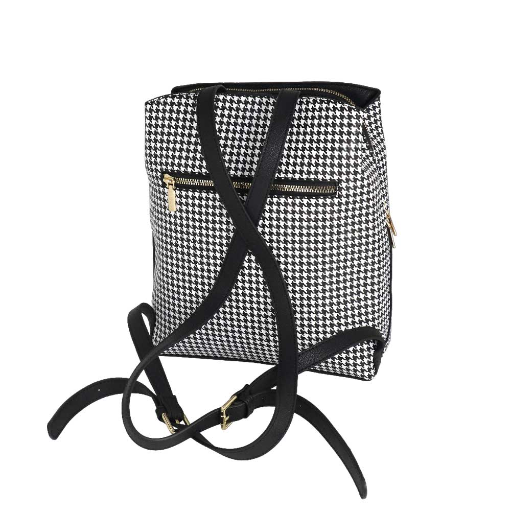 Camomilla Milano | Zaino Jill Pied de Poule con Cuore
