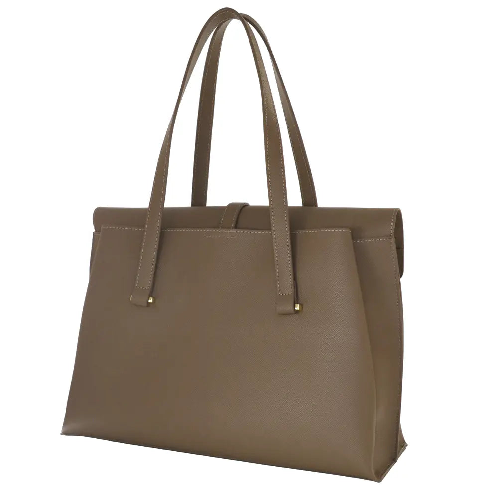 Camomilla Milano | Borsa Porta PC Nice Office Taupe con Fiocco