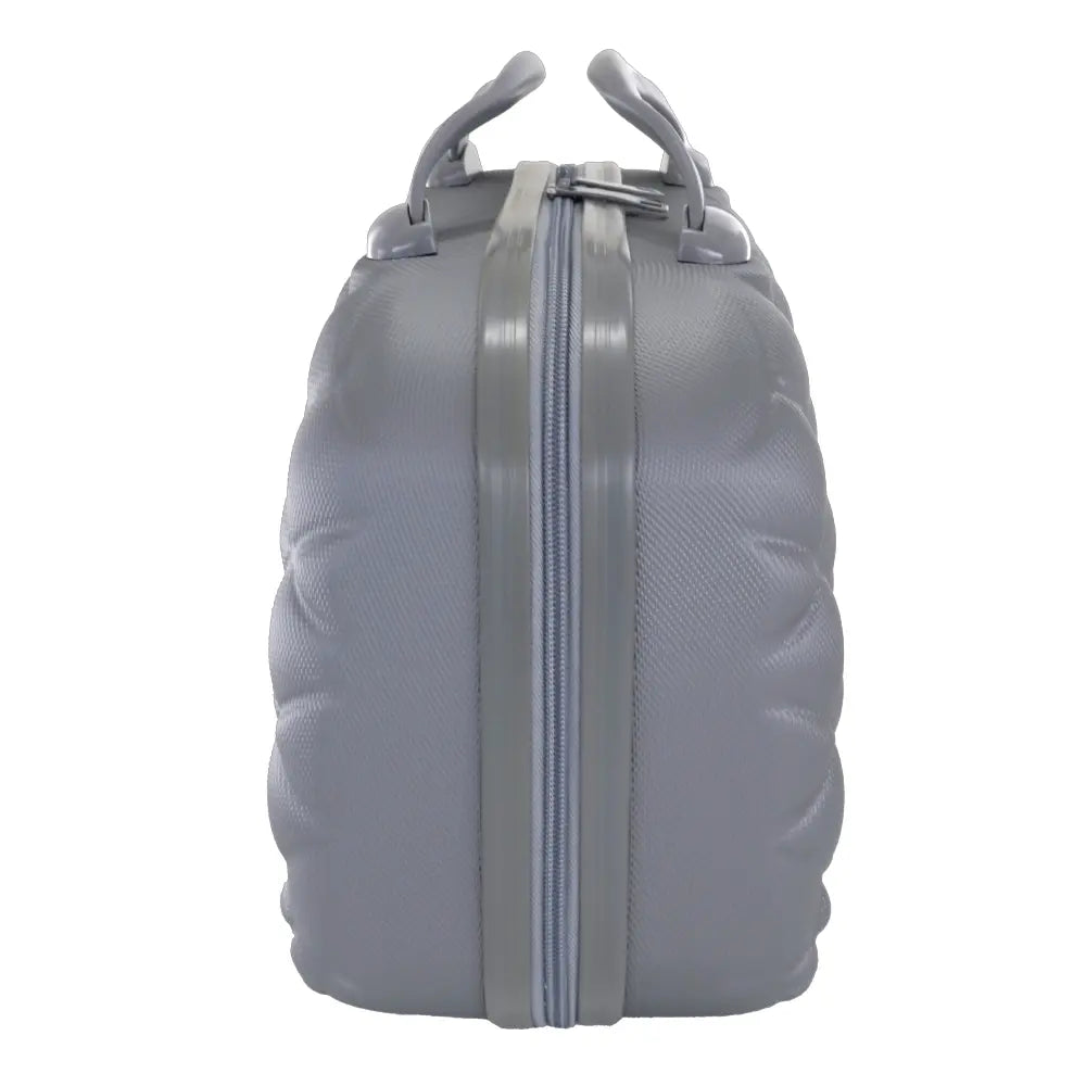 Camomilla Milano | Beauty Case Vanity Silver | Rigido con Texture Shiny