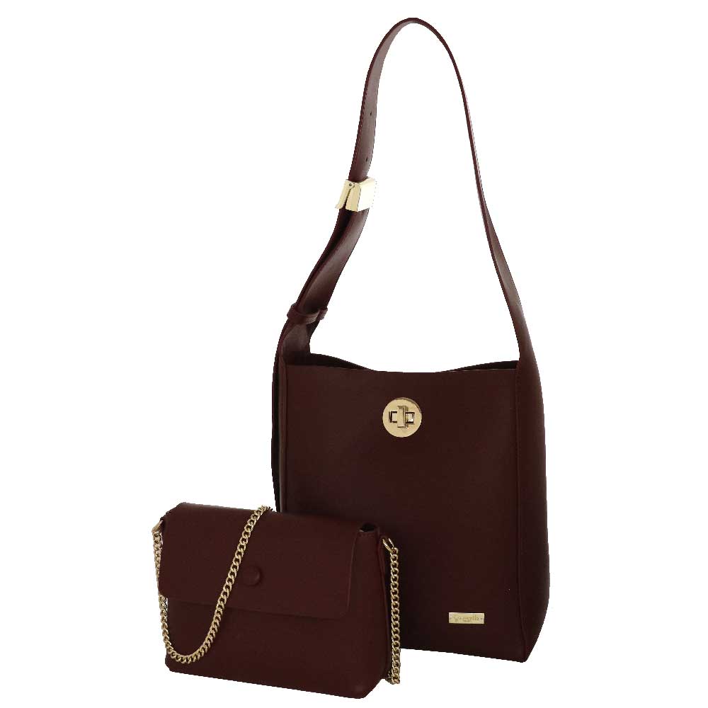 Camomilla Milano | Secchiello Nives M Burgundy | Set Bag in Bag