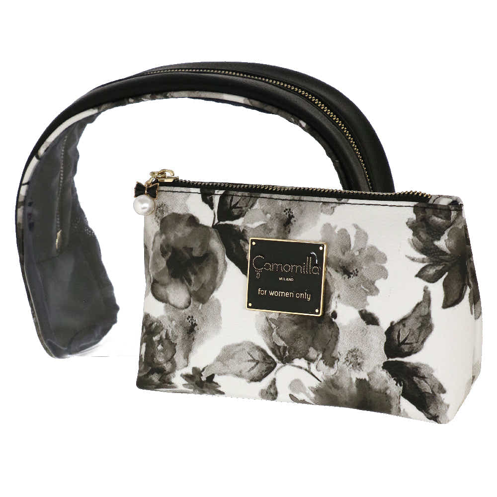 Camomilla Milano | Set Trousse Ice Queen | Stampa Rose Bianche e Nere