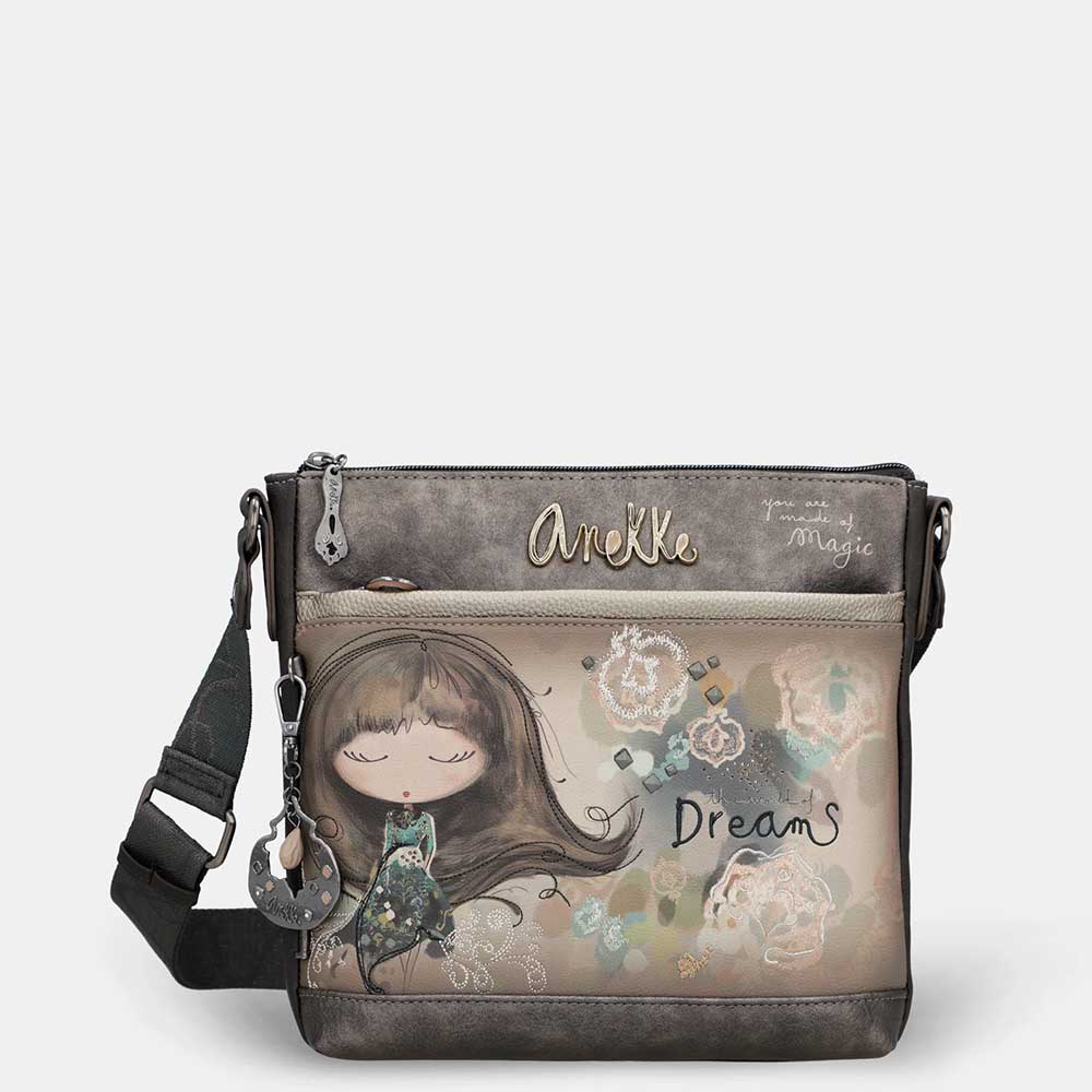Anekke Tracolla Media Real | Con Tasche Esterne | Super Organizzata