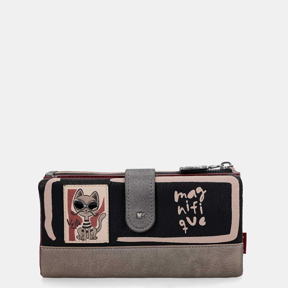 Anekke Portafoglio Grande Flessibile RFID | Collezione Parisian