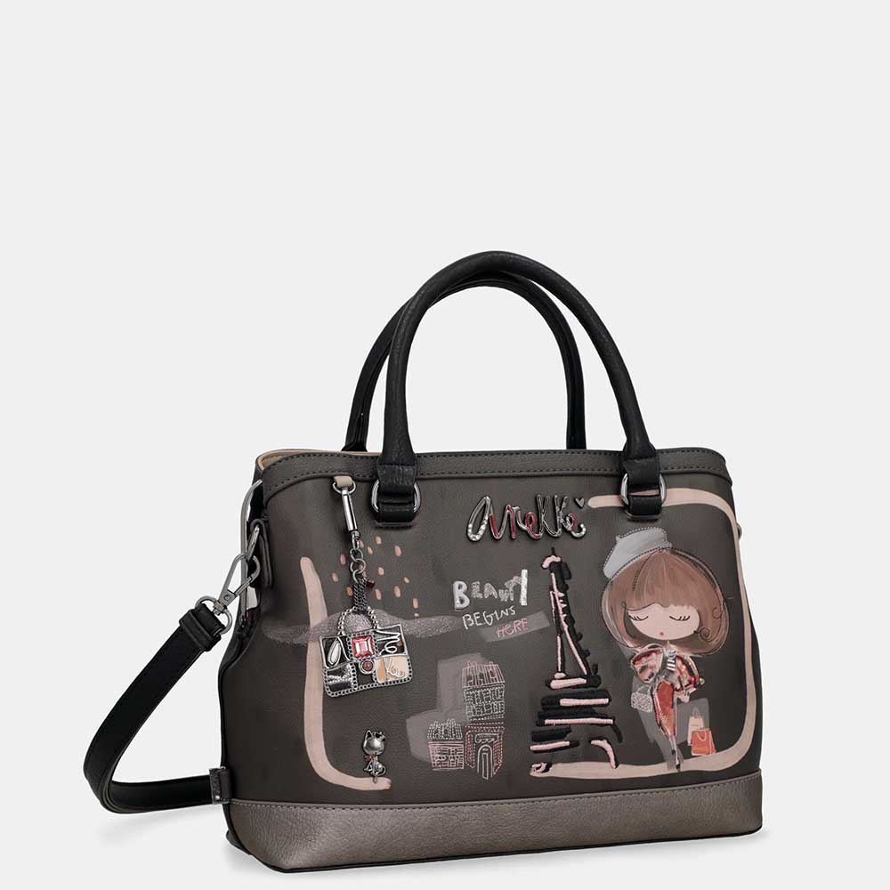 Anekke Borsa a Mano Mademoiselle | Chiusura a Ugello e Tracolla