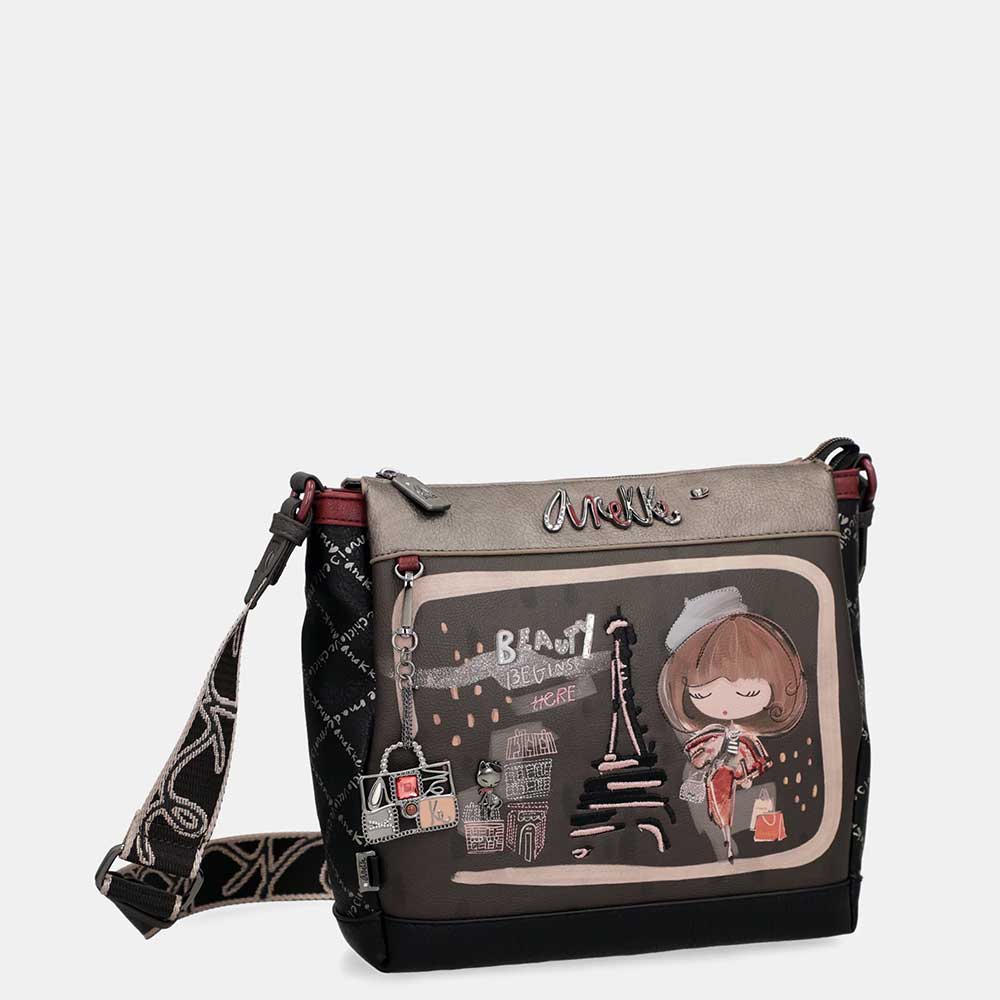 Anekke Tracolla Media 3 Scomparti | Collezione Mademoiselle | Organizzata