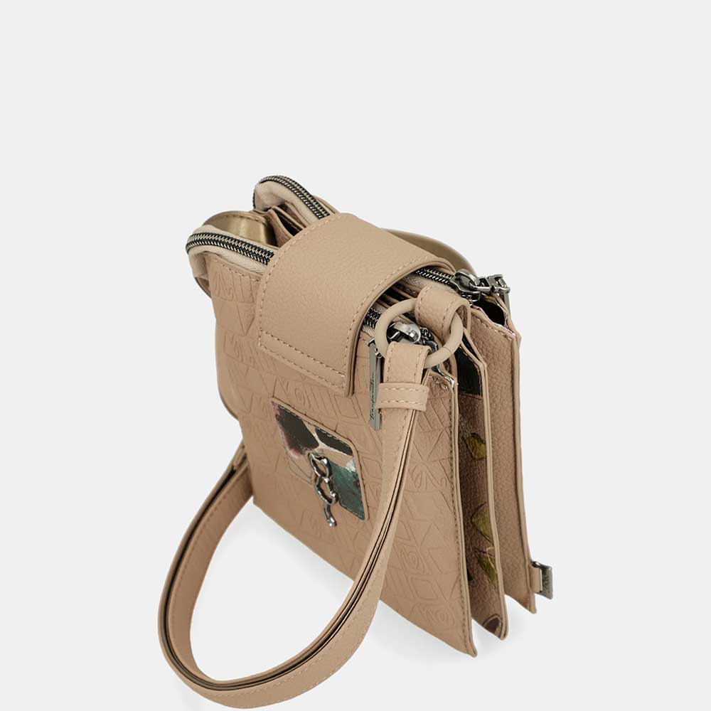 Anekke Mini Tracolla a Patta | Triplo Scomparto | Collezione Evolution